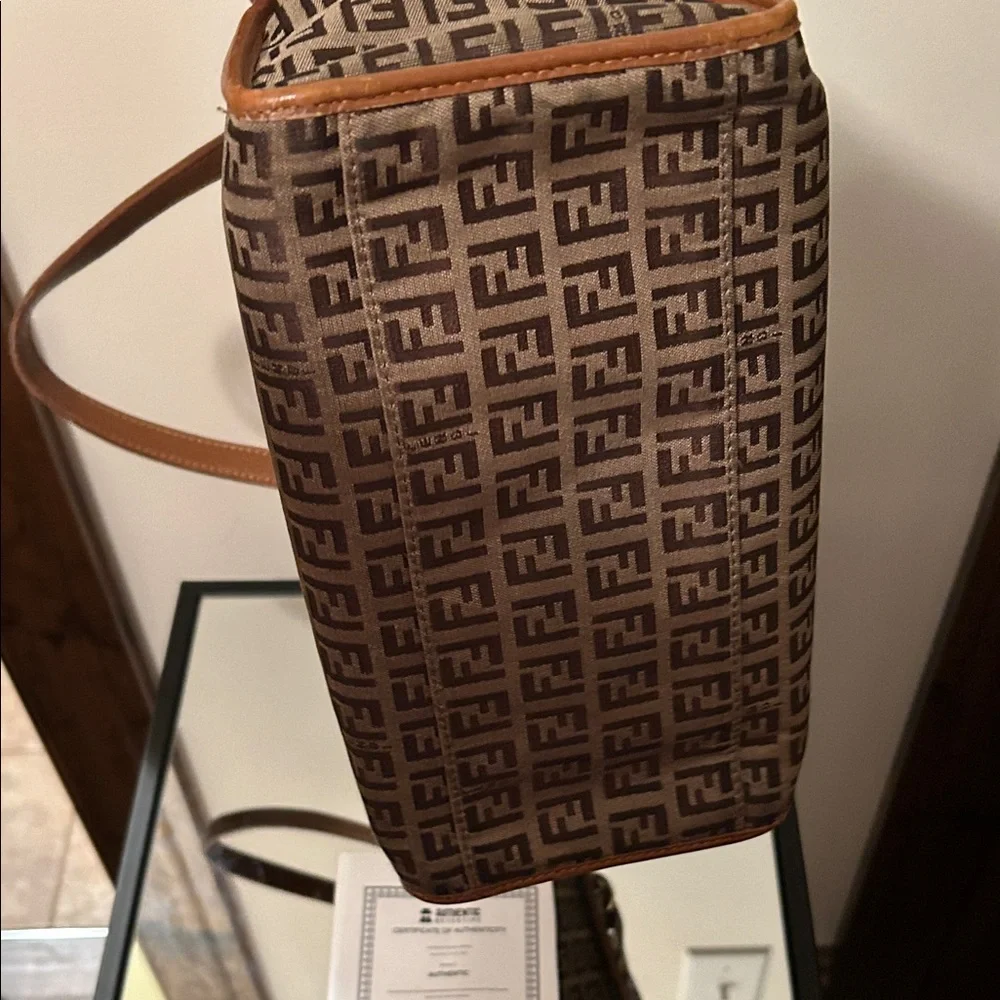Fendi Signature Brown and Tan Tote - Picture 8 of 16